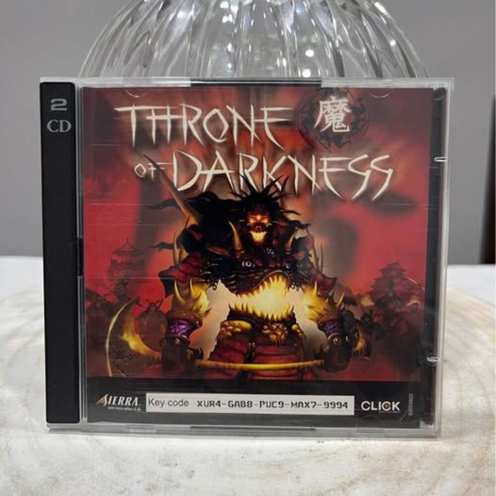 Throne Of Darkness (Computer / PC, 2001 Key Code Included) ONLY ONE DISC INCLUDE